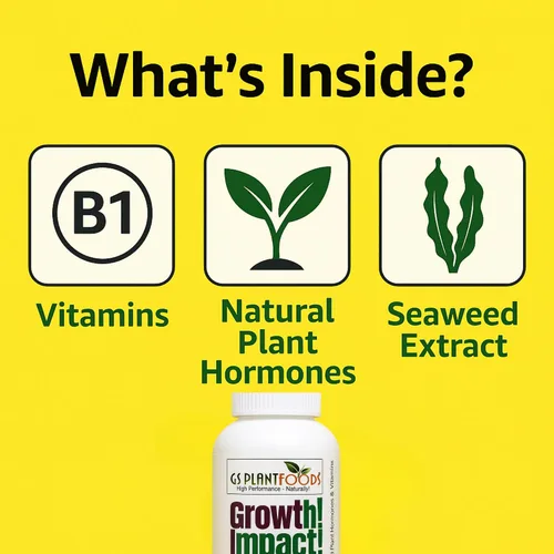 Miniatura 5 de Growth Impact - Solución vitamínica súper concentrada – GS Plant Foods Plant Liquid All Purpose Plant Nutrition Vitaminas y hormonas para todo tipo