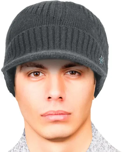Miniatura 27 de Dahlia Gorro para hombre con visera - lana, sombrero de invierno con borde, forro polar