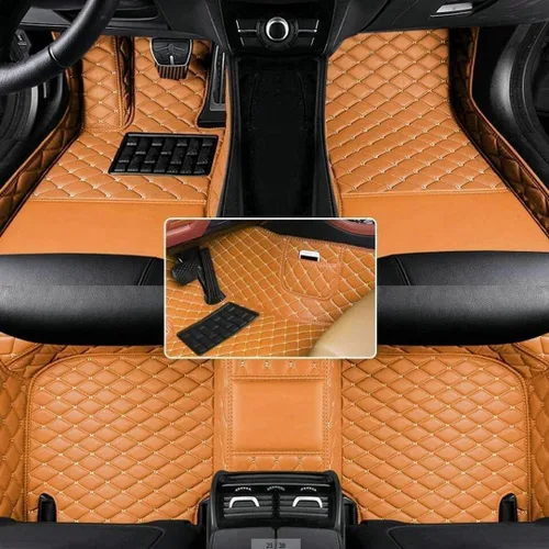 Miniatura 5 de Alfombrillas personalizadas con diamantes para el 97 % de los autos, SUV, deportivos, cobertura completa, lindos tapetes de piso de cuero