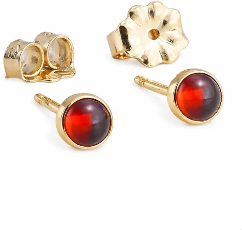 Miniatura 28 de Juego de aretes pequeños de oro con bisel, bola para cartílago, tragus, hélice, múltiples joyas hipoalergénicas de piedra natal para mujer