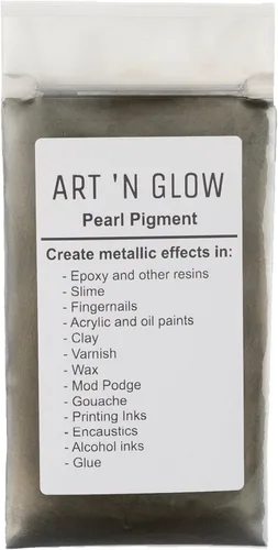 Miniatura 12 de Art 'N Glow Pigmento en polvo de perla de mica, 0.88 onzas, pigmento de perla fina para resina epoxi, gran opción para creativos, pinturas