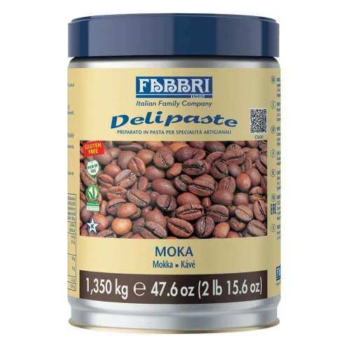 Fabbri Delipaste Coffee, Compuesto aromatizante para gelato, helado, servicio suave, pastelería y confitería - 1 lata de 2.9 lb