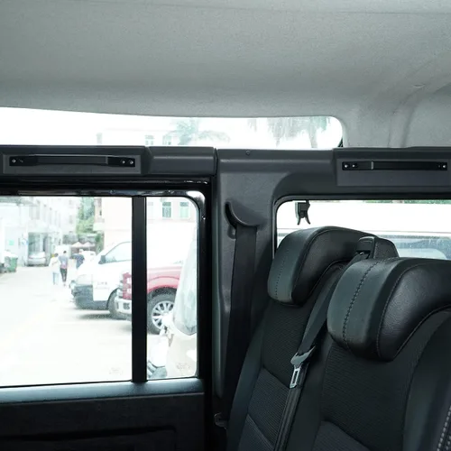 Miniatura 5 de Aleación de aluminio para Land Rover Defender 90 110 130 2004-2018 Accesorios Car Roof Grab Handles Piezas de repuesto (negro)