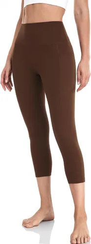 Miniatura 4 de HeyNuts Leggings capri esenciales con bolsillos laterales para mujer de 1921 pulgadas