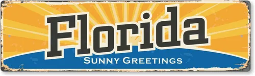Miniatura 17 de SmartSign Letrero de metal vintage de 4 x 14 pulgadas "Welcome To New Jersey State", aluminio a prueba de óxido de 40 mil con recubrimiento