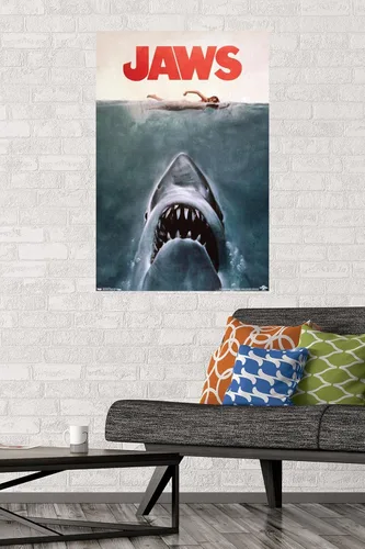 Miniatura 2 de Trends International Jaws - Póster de pared de una hoja, 22.375 x 34 pulgadas, versión premium sin marco