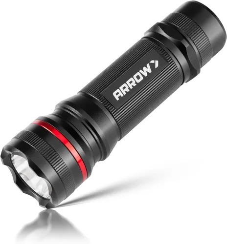 Arrow - Linterna LED de 350 lúmenes, luz de flash brillante con modos alto/bajo/estroboscópico, linternas de mano de tamaño bolsillo para