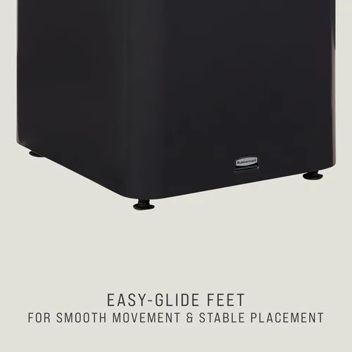 Miniatura 5 de Rubbermaid Commercial Products Sustain - Contenedor decorativo de 15 galones, negro/verde, interior para edificios de oficinas, patios de comida