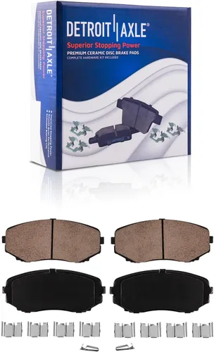 Miniatura 86 de Detroit Axle - Pastillas de freno traseras para Honda Odyssey 2011-2017 Pilot 2007-2013 MDX 2010-2013 ZDX 2010-2013 Pastillas de freno de cerámica