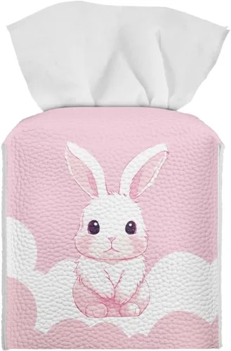 Miniatura 14 de Lindas decoraciones de ajolote con estampado de animales, caja de pañuelos de cuero, soporte de Navidad, organizador de papel de seda impermeable