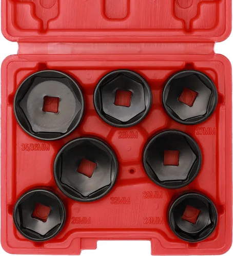 Miniatura 7 de EMENTOL Juego de herramientas de 7 piezas de 3/8 pulgadas de perfil bajo para filtro de aceite, CR-V, removedor de tapa de filtro de aceite e