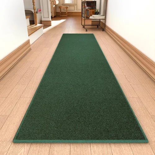 Miniatura 17 de AREDO Alfombra de pasillo con parte trasera de goma antideslizante, alfombra de piso suave lavable para cocina, pasillo, entrada interior, Negro