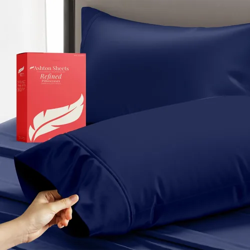 Miniatura 16 de Juego de sábanas 100% algodón egipcio para cama individual, sábanas de lujo de la serie 600 refinadas para cama de tamaño individual