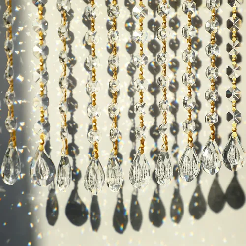 Miniatura 11 de Atrapasoles de cristal de 7 chakras, adornos de prismas de cristal colgantes con cuentas de arcoíris de 0.787 pulgadas para ventana, jardín