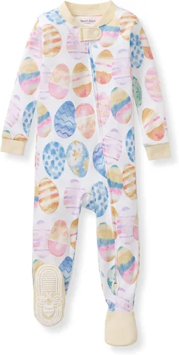 Miniatura 7 de Burt's Bees Baby Pijama para bebé niña, 100% algodón orgánico, pijama de una pieza, overol diagonal con cremallera, ajuste cómodo