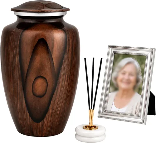 Miniatura 43 de Urnas para cenizas humanas adultas, mujeres y hombres de más de 200 pulgadas cúbicas, urna decorativa de entierro, urnas de cremación funeraria