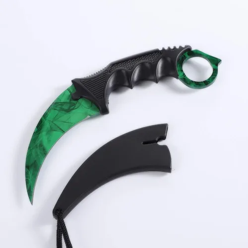 Miniatura 5 de TOPOINT Cuchillo Karambit, cuchillo de hoja fija de acero inoxidable con funda y cuchillo de cordón CS-GO para caza, campamento y supervivencia
