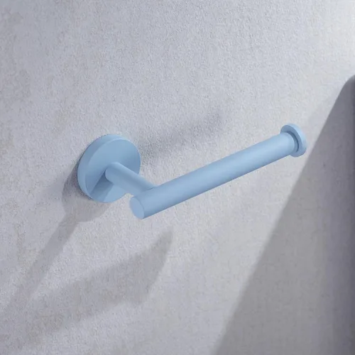 Miniatura 9 de Soporte de papel higiénico para baño, soporte para papel higiénico TP montado en la pared Blanco