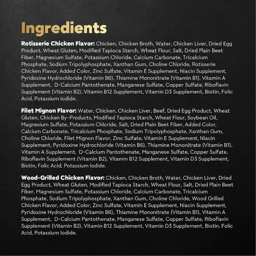 Miniatura 7 de Cesar Filets en Salsa Comida Húmeda para Perros Sabor Pollo Asado, Sabor Filete Mignon y Pollo a la Parrilla Variedades, Comida Húmeda para Perros