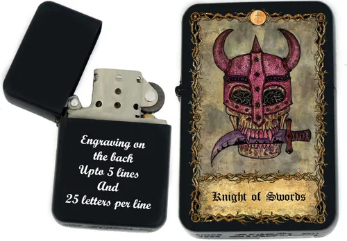 Miniatura 14 de Tarjeta de tarot personalizada, mazo de tarot de huesos eternos mayores, tarjetas coloridas, regalos coleccionables únicos, encendedores a prueba