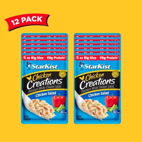 Miniatura 48 de StarKist Chicken Creations BOLD - Bolsa estilo búfalo (5 onzas, 12 unidades) Carne blanca totalmente cocida con alto contenido de proteínas, sin
