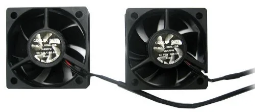Coolerguys Ventiladores de refrigeración de componentes duales de 1.969x1.969x0.787 in con conexión USB