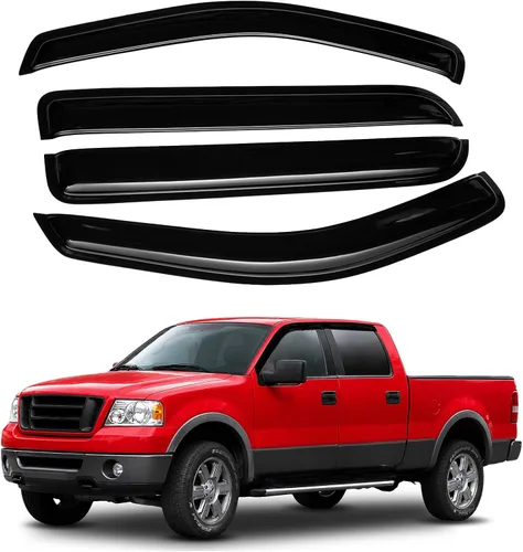 Miniatura 70 de Canvcle RAV4 Rain Guards - Window Visors for Toyota RAV4 2006-2012, Outside-Mount Tape-On Side Window Wind Deflectors for RAV4 Accessories, Vent