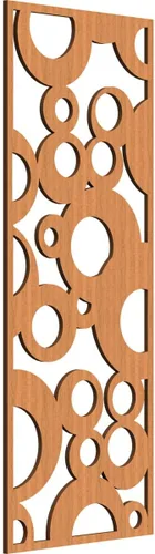 Miniatura 198 de Farwell Paneles de pared decorativos de madera con calado, 13 3/8 pulgadas de ancho x 34 3/8 pulgadas de alto x 1/4 de alto, roble rojo rojo