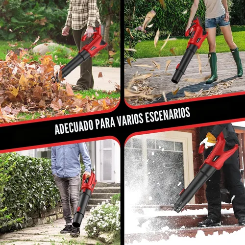 Miniatura 6 de HEINPRO Soplador de hojas inalámbrico de hasta 500 CFM compatible con batería Milwaukee M18 (solo herramienta), soplador de hojas eléctrico