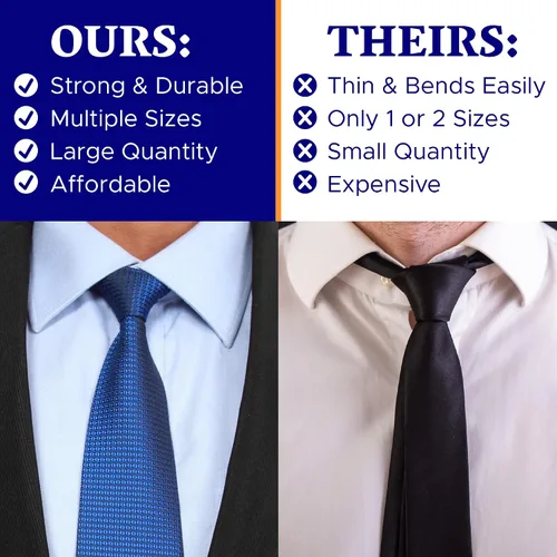 Miniatura 4 de 100 estancias de plástico para camisas de vestir para hombre, insertos de cuello de camisa de plástico, estancias de cuello de plástico