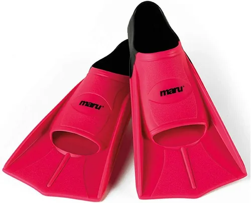 Miniatura 10 de MARU Aletas de entrenamiento, aletas de natación de silicona para patadas más fuertes y rápidas con mayor propulsión, utilizadas para entrenamiento
