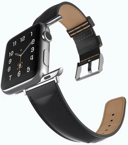 Miniatura 3 de Snakehive Correa de cuero genuino compatible con Apple Watch Compatible con Apple Watch de 1.496 in 1.575 in 1.614 in 1.654 in 1.732 in 1.772 in