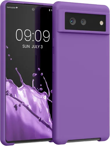 Miniatura 360 de kwmobile Funda Compatible con Google Pixel 6 Pro - Funda de Teléfono de Silicona TPU con Acabado Suave - Azul Caribe