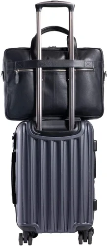 Miniatura 4 de KomalC Maletines de cuero de 16 pulgadas para computadora portátil, bolsas de mensajero para hombres y mujeres, mejor bolso de oficina