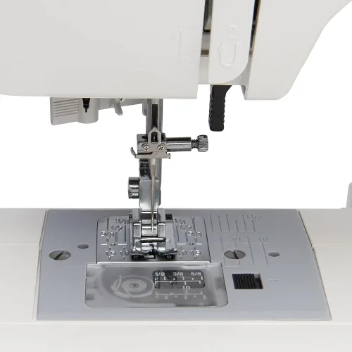 Miniatura 5 de Elnita EM16 - Máquina de coser mecánica con 16 puntadas, enhebrador de agujas integrado y brazo libre convertible; ligera y portátil para todas