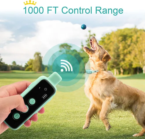 Miniatura 4 de Bousnic Collar de Choque para Perros - Collar de Entrenamiento Eléctrico para Perros, Impermeable, Recargable con Control Remoto para Perros