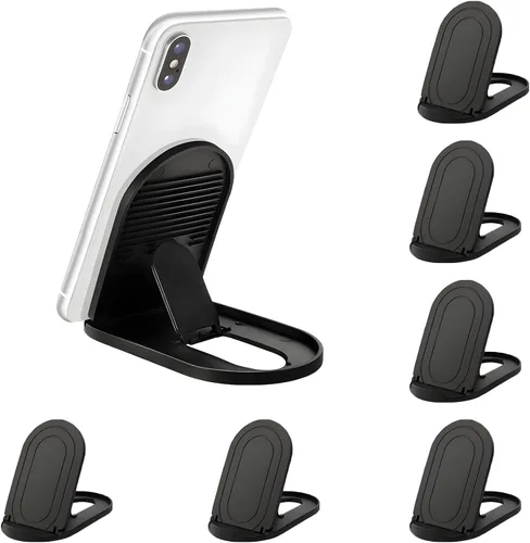 Miniatura 9 de Soporte para Teléfono Celular 6 Unidades, Soporte de Escritorio Plegable y Portátil para Teléfono Celular, Soportes Base Ajustables Universales