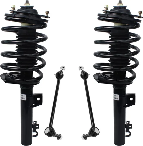 Miniatura 22 de Detroit Axle - Puntales delanteros con resorte helicoidal + enlaces de extremo de barras estabilizadoras de repuesto para Ford Flex Lincoln MKT