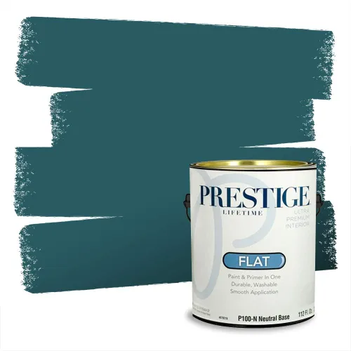 Miniatura 1498 de Pintura Exterior + imprimación PRESTIGE, todo-en-uno, 1 galón, acabado mate, color comparable al Valspar* Royal Gray* VS151-Gris real