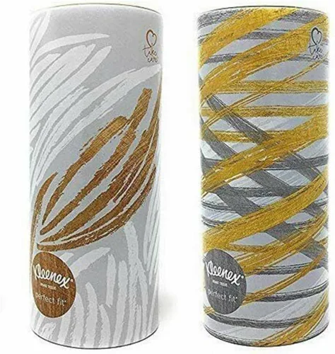 Kleenex Perfect Fit - Tubo de tejido facial, 50 unidades (paquete de 2)