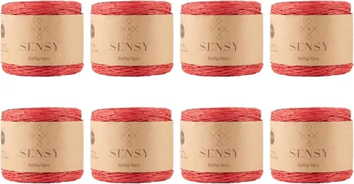 Miniatura 44 de Sensy Premium - Hilo de rafia multicolor (185 yardas, 100% papel, 400)