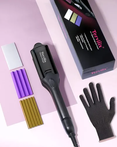 Miniatura 7 de Terviiix Rizadora de Cabello para Mujeres con 4 Placas Intercambiables, Rizadora para Cabello con Infusión de Queratina y Aceite de Argán, Rizadora