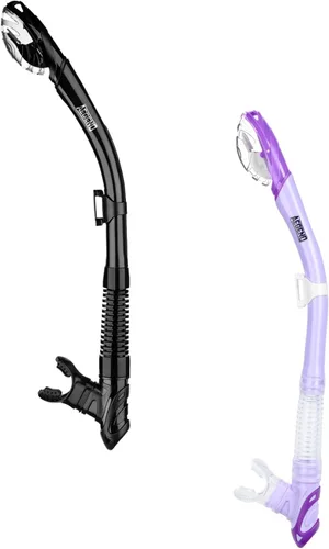 Miniatura 21 de Aegend - Esnórquel seco para buceo para adultos y jóvenes - Equipo de snorkel con válvula seca superior, perfecto para snorkel, buceo libre, Verde