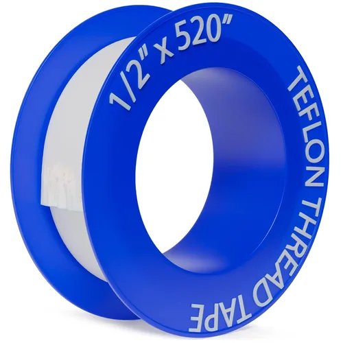 Miniatura 9 de D-NYX Cinta de Teflón 1 Rollo 1/2 Pulgada (Ancho) X 520 Pulgadas (Largo), Cinta de Sellado de Tuberías de Agua, Cinta de Fontanería, Grifo