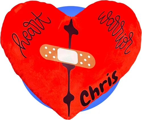 Miniatura 8 de Almohada de cirugía cardíaca para después de una cirugía cardíaca, personalizada con nombre y mensaje de regalo, regalos de recuperación de cirugía