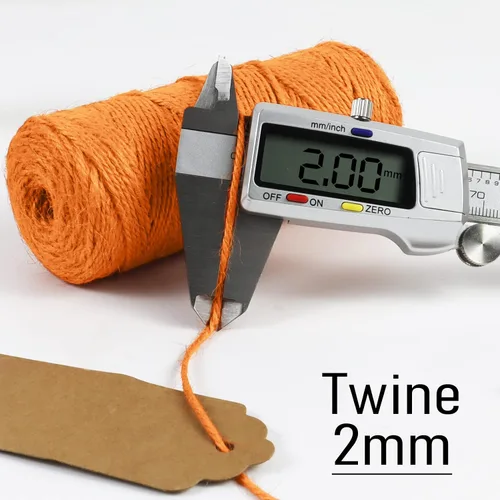 Miniatura 4 de JeogYong Cuerda de yute de 0.079 pulgadas, 328 pies de grosor, cuerda de yute natural de 3 capas para manualidades, envoltura de regalos, embalaje