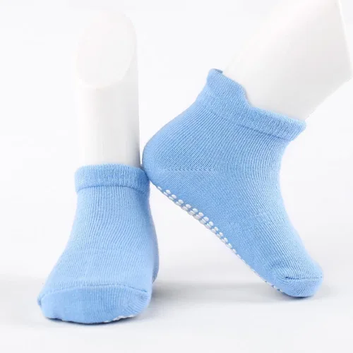Miniatura 4 de Calcetines tobilleros antideslizantes con agarres, calcetines elásticos para bebés, para niños y niñas, recién nacidos, 6 pares de 1 a 3 años