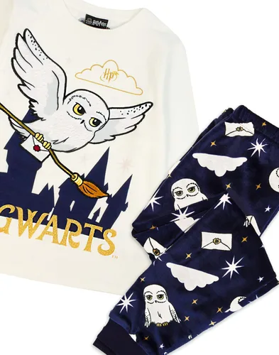 Miniatura 4 de Harry Potter Conjunto de pijama para niñas Hedwig de manga larga y pantalones de forro polar