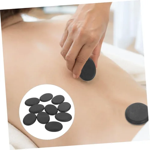Miniatura 2 de Healeved 10 Uds. Masaje Energético Piedra Calentada Masajeador Aceites Esenciales para Masajeador Facial Masaje Facial Rocas Grandes Juego