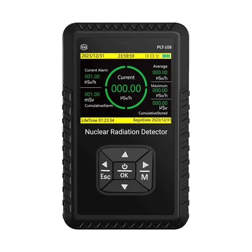 Contador Geiger, Detector de Radiación Nuclear - Monitor Portátil de Mano de Radiación de Rayos Beta, Gamma, X, Medidor de Radiación de Aguas